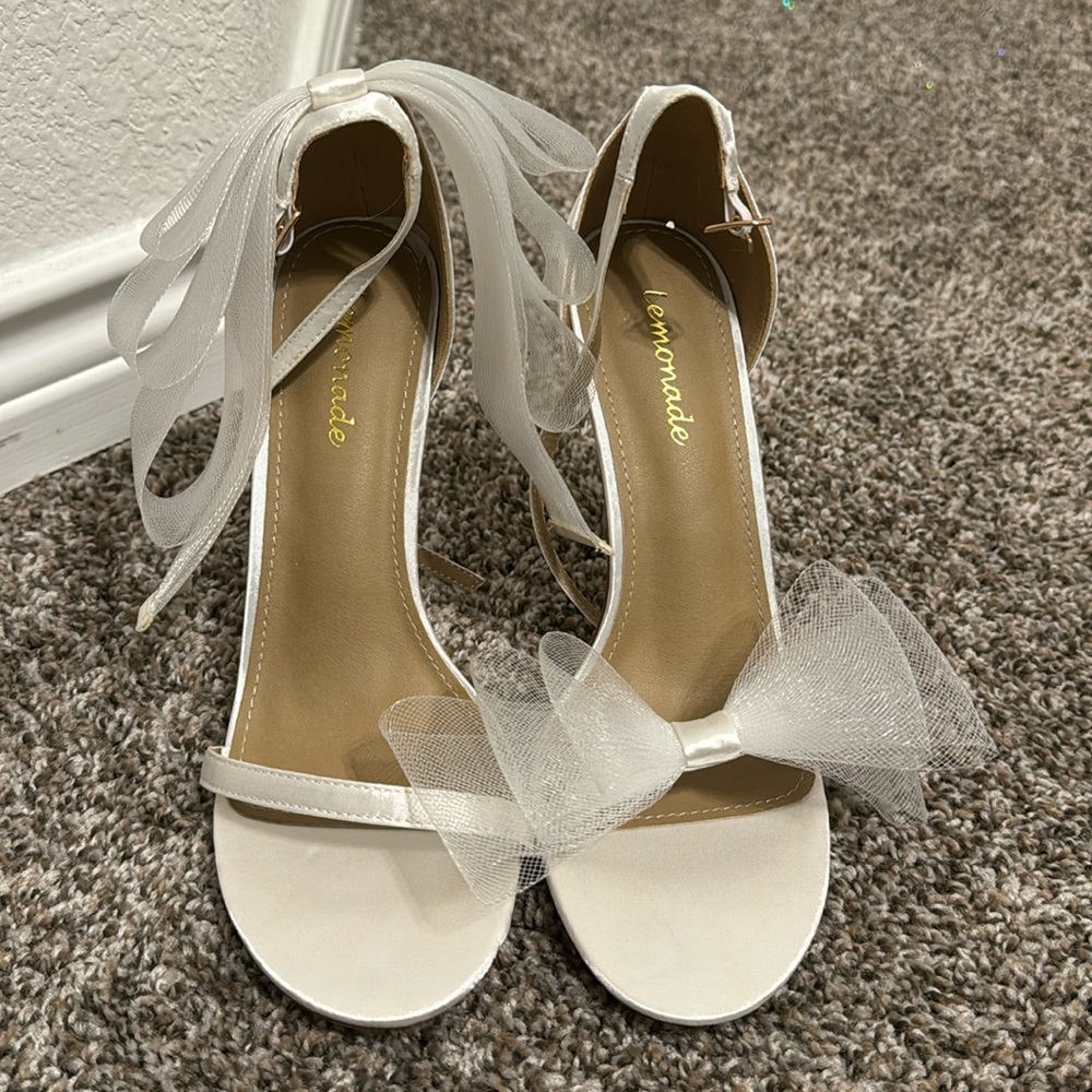 Never worn bridal heels